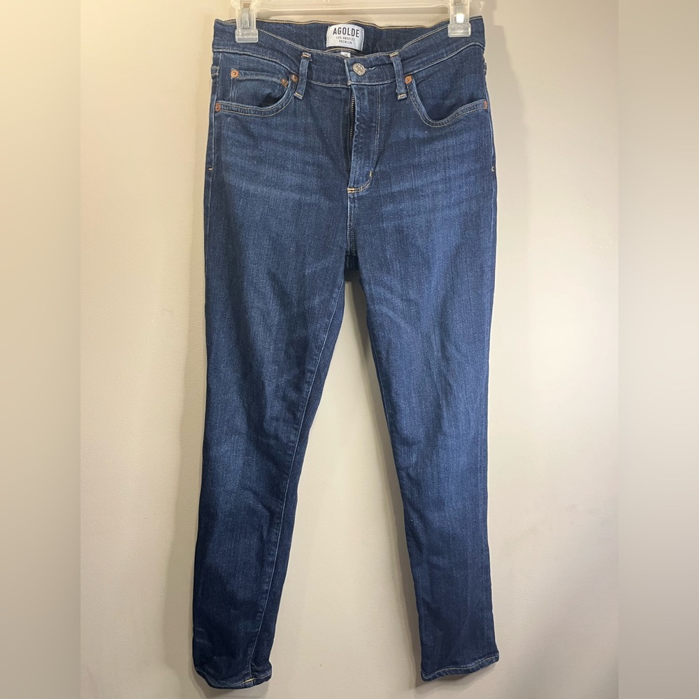 Agolde Dark Blue Denim Jeans